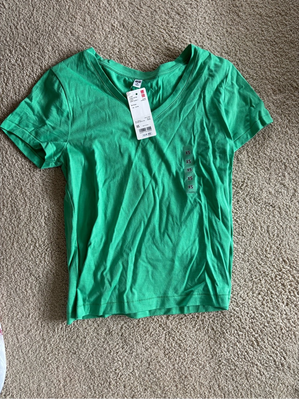 NWT UNIQLO Women’s Green Crew Neck Short Sleeve Tee